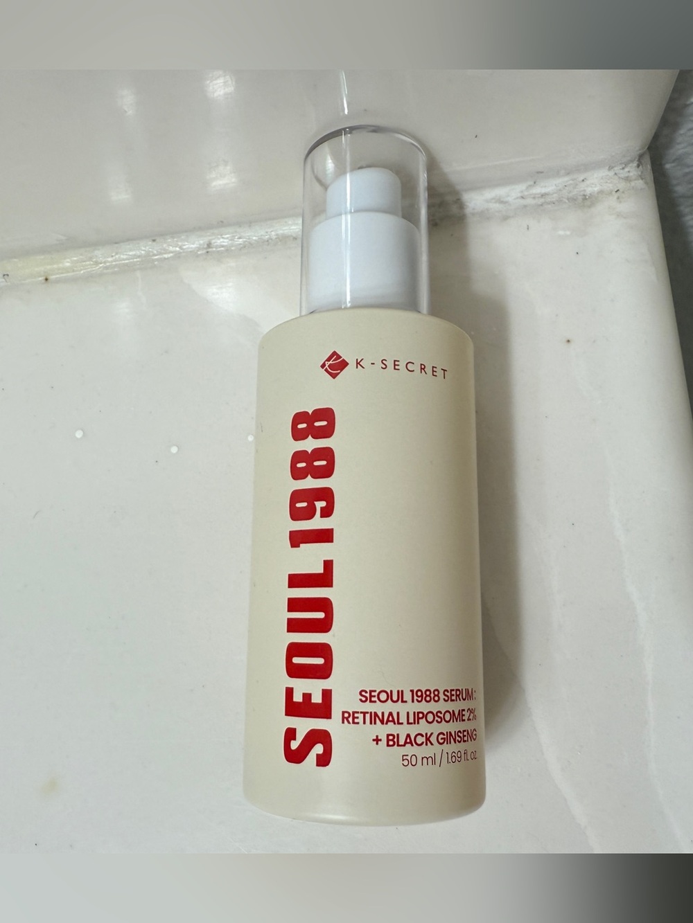 K-Secret Seoul 1988 Retinal Liposome 2% + Black Ginseng Serum 1.69 oz 50 ml New
